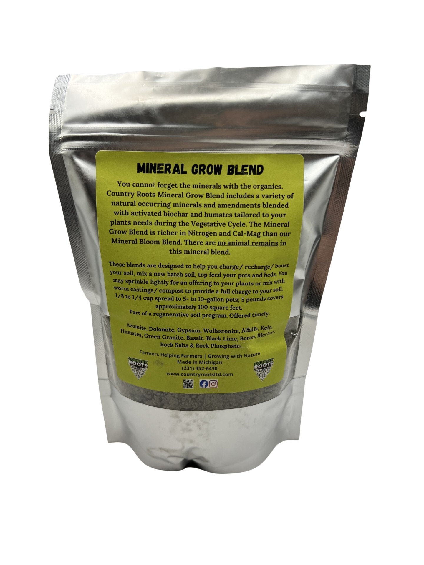 Mineral Grow Blend Soil Amendment (Veganic) - MI Beneficials