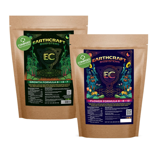 Each Bundle Pack includes a bag of Earthcraft Growth and a bag of Earthcraft Flower of the specified size.