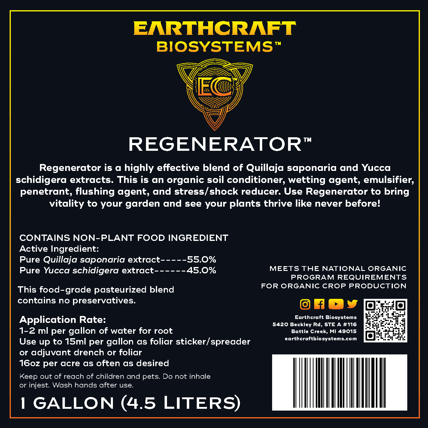 egenerator is a highly effective blend of Quillaja saponaria and Yucca schidigera extracts