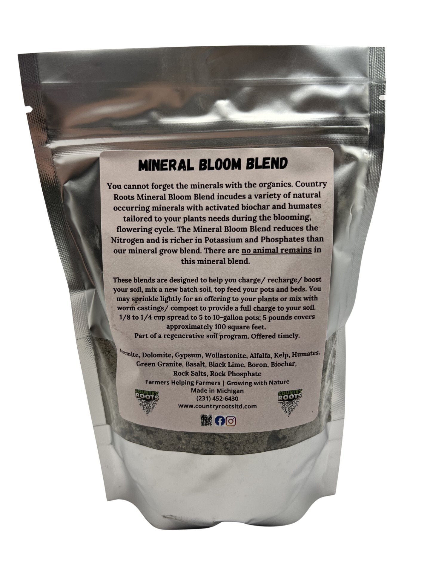 Mineral Bloom Blend Soil Amendment (Veganic) - MI Beneficials